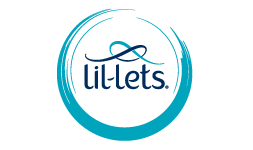 The Lil-lets logo, surrounded by a blue circle